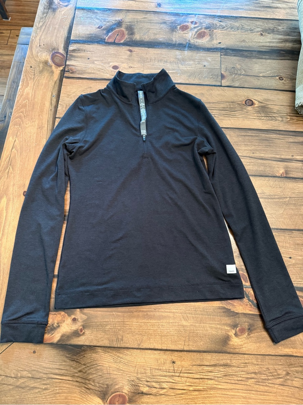 Vuori Halo Essential half zip size S, Black